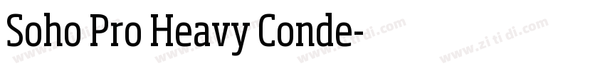 Soho Pro Heavy Conde字体转换